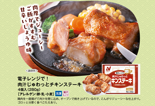 電子レンジで！肉汁じゅわっとチキンステーキ